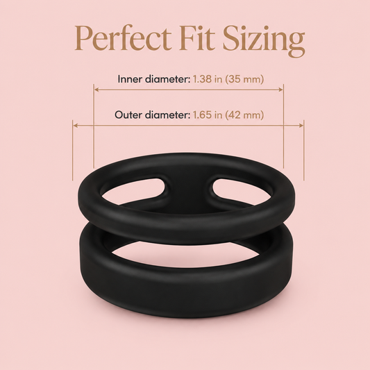 X-Ring2 Double-Band Silicone Cock Ring – 35mm