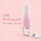 Jelly Vibe Compact Ribbed Vibrator