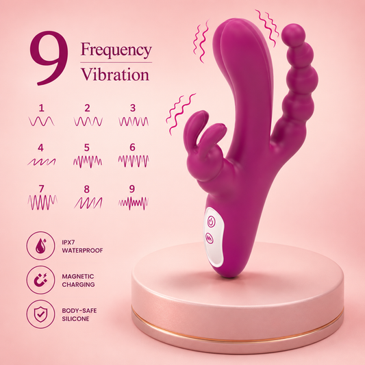 Joker Triple Stimulation Vibrator – 9 Modes
