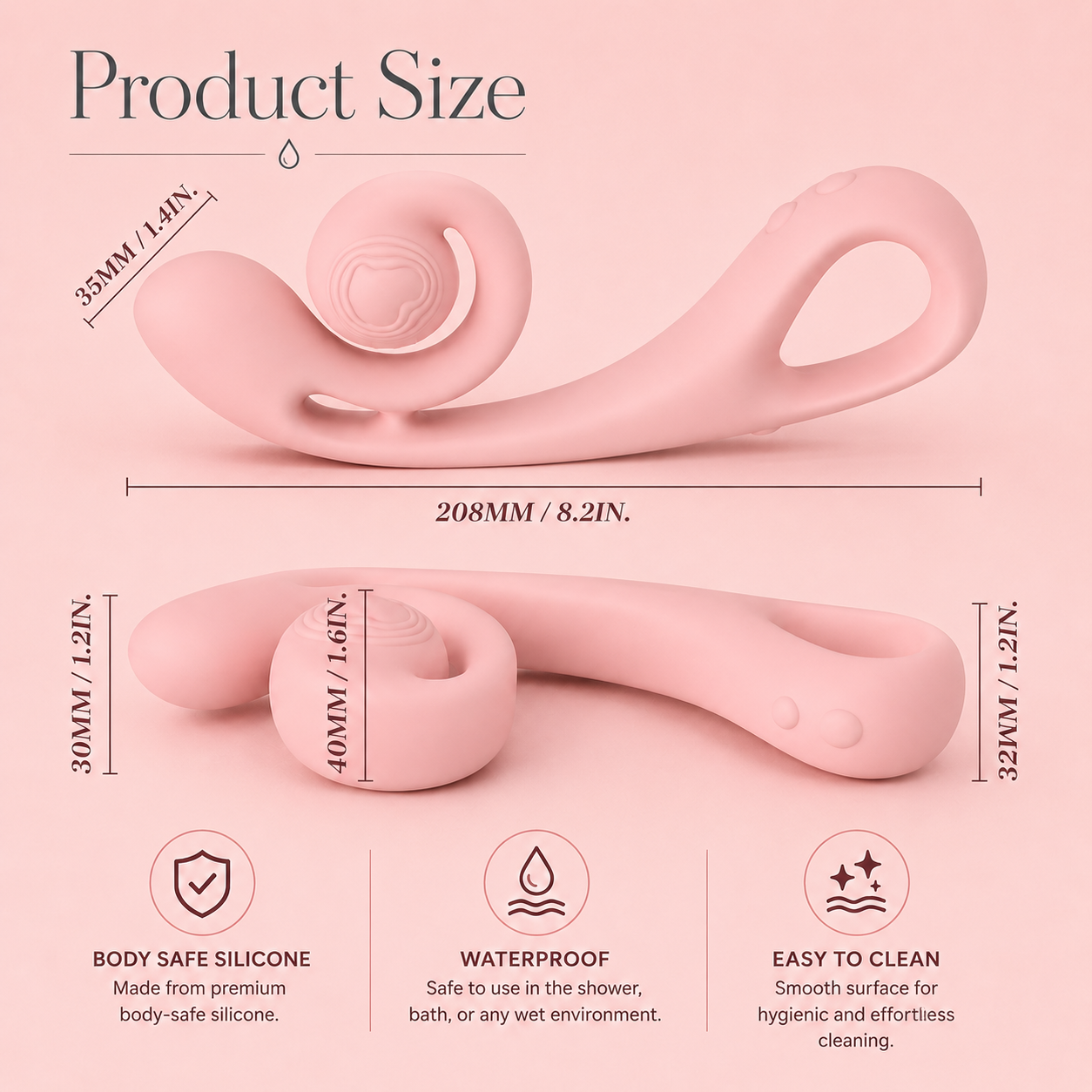 Curl Vibe Dual Stimulation G-Spot Vibrator