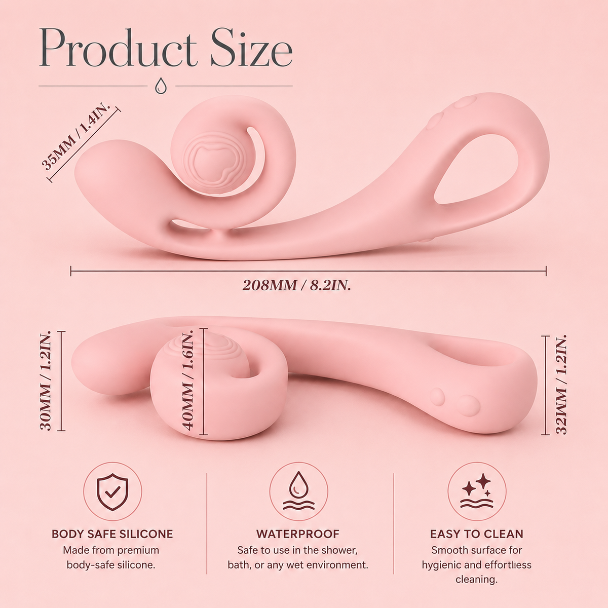Curl Vibe Dual Stimulation G-Spot Vibrator