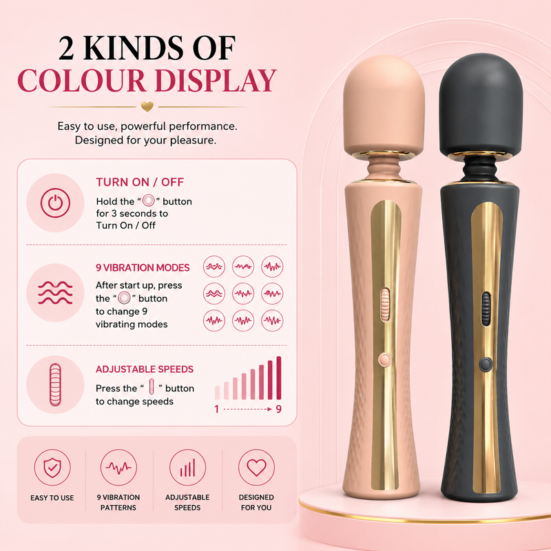 Dark Angel Rechargeable Wand Massager