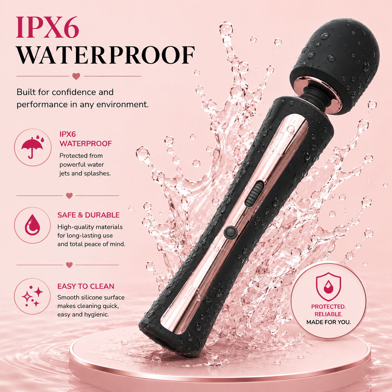 Dark Angel Rechargeable Wand Massager