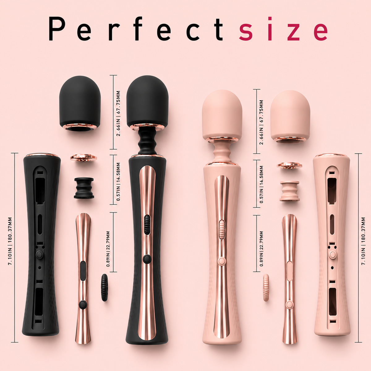 Dark Angel Rechargeable Wand Massager