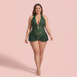 Emerella Plus Size Lace Teddy