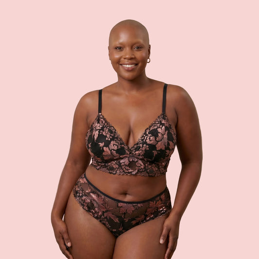 Florence Plus Size Embroidered Lace Set