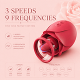 Flower Dance Rose Suction & Tongue Vibrator