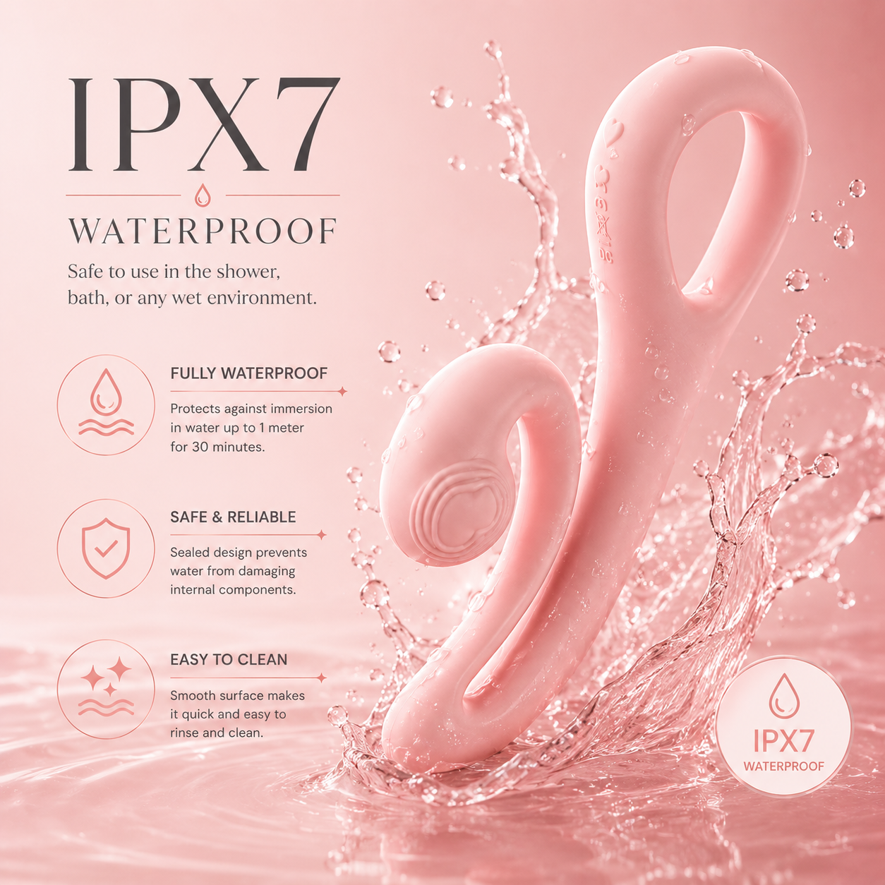 IPX7 Waterproof