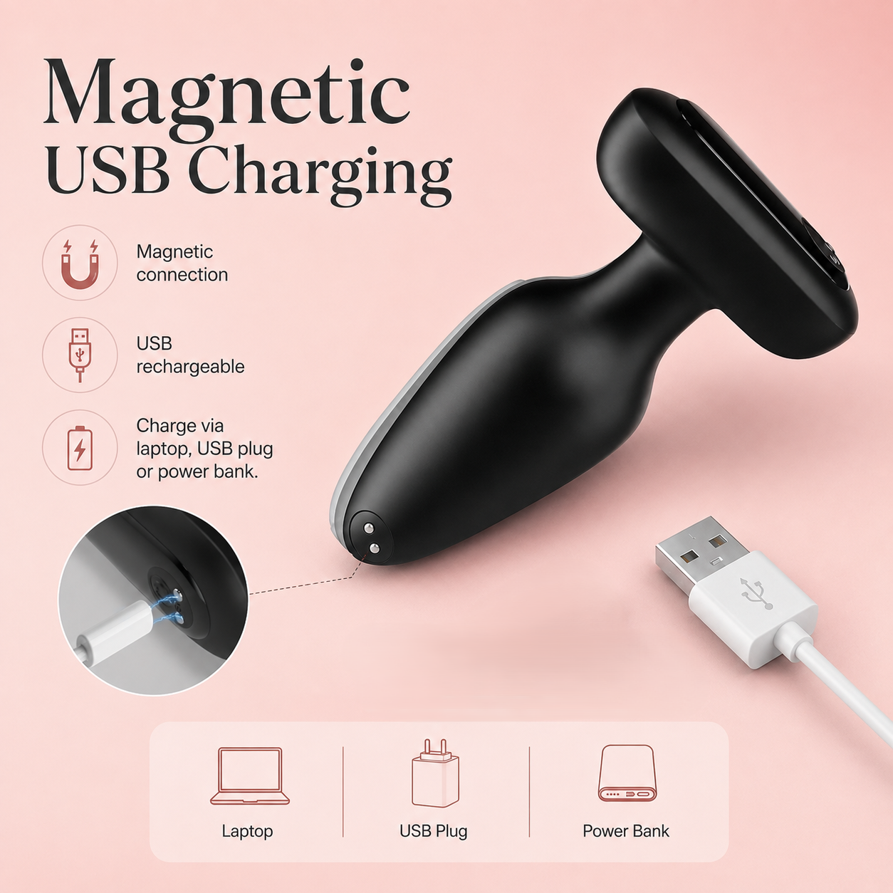 Magnetic USB Rechargeable