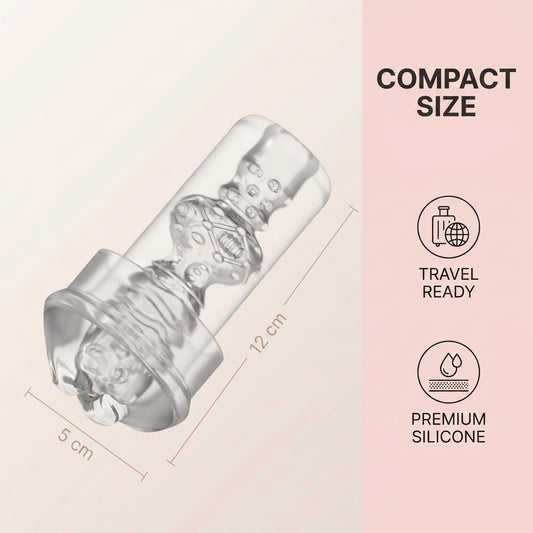 Textured Male Masturbator Sleeve - Reusable Waterproof Stroker