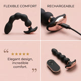 Rotating Prostate Massager with Wireless Remote & Vibrations