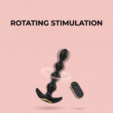 Rotating Prostate Massager with Wireless Remote & Vibrations