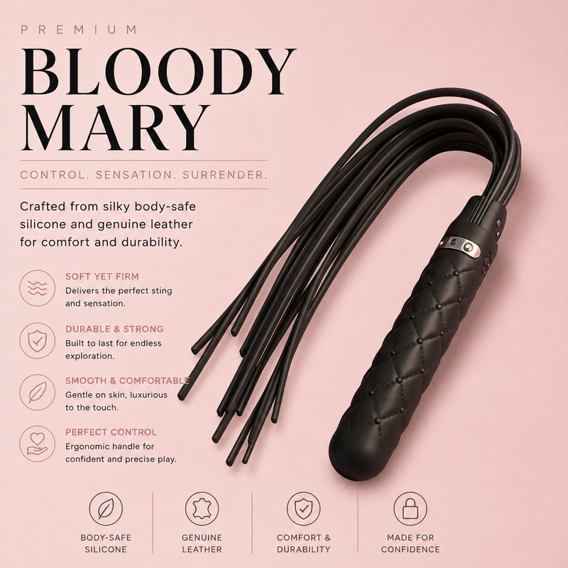 Bloody Mary Vibrating Dildo & Sensory Flogger