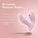 Flutter Wearable Panty Vibrator with Suction & Remote Control