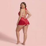 Emerella Plus Size Lace Teddy