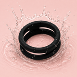 X-Ring Double-Band Silicone Cock Ring – 30mm