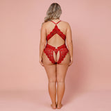 Azurea Plus Size Lace Bodysuit