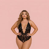 Azurea Plus Size Lace Bodysuit