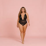 Azurea Plus Size Lace Bodysuit